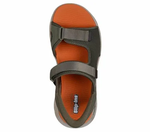 Slipins GO WALK Flex SD 8211 Easy Entry Olive Men SKECHERS Sandals