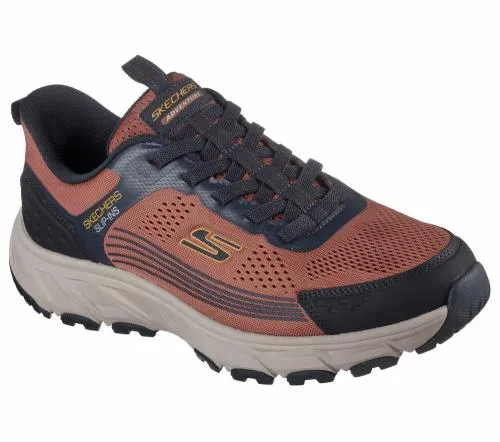 Slipins Hillcrest 20 Rust Men SKECHERS Lace Up