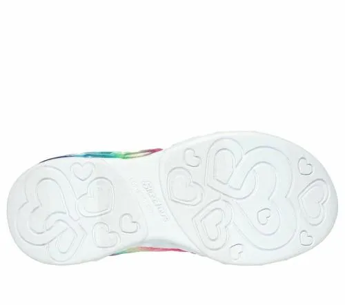 Slipins Infinite Heart Lights Pink Multi Kids SKECHERS Kids UK Sizes 9525
