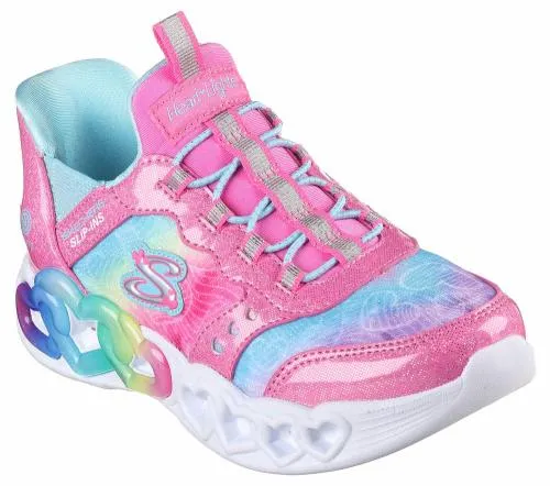 Slipins Infinite Heart Lights Pink Multi Kids SKECHERS Kids UK Sizes 9525