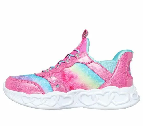 Slipins Infinite Heart Lights Pink Multi Kids SKECHERS Kids UK Sizes 9525