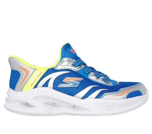 Slipins MeteorLights 8211 BriskBeams Blue Yellow Kids SKECHERS Big Kids UK Sizes 36