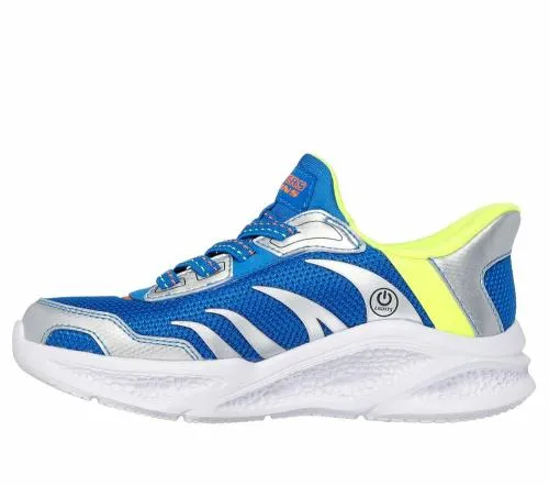 Slipins MeteorLights 8211 BriskBeams Blue Yellow Kids SKECHERS Big Kids UK Sizes 36