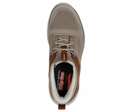 Slipins Relaxed Fit Arch Crosser 8211 Emeric Taupe Brown Men SKECHERS SlipOn
