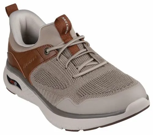 Slipins Relaxed Fit Arch Crosser 8211 Emeric Taupe Brown Men SKECHERS SlipOn