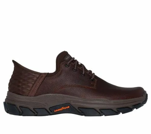 Slipins Respected 8211 Garville Red Brown Men SKECHERS SlipOn