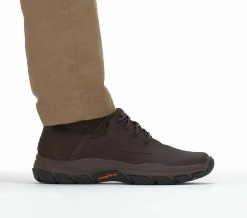 Slipins Respected 8211 Garville Red Brown Men SKECHERS SlipOn