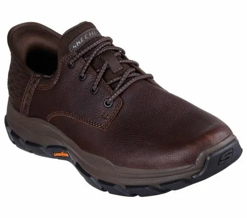 Slipins Respected 8211 Garville Red Brown Men SKECHERS SlipOn