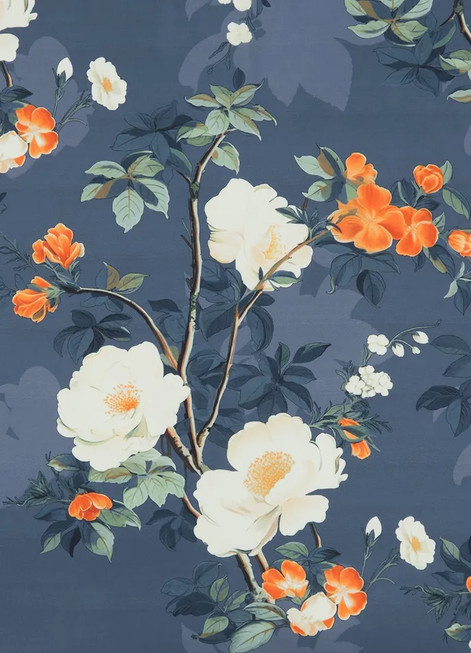 Small Scarf 8211 Pear Blossom Print Women Scarves LEO LIN