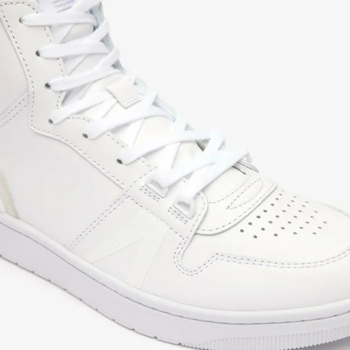 Sneakers Men Lacoste Mens L001 Mid Embossed Logo Sneakers Whitewhite 21g