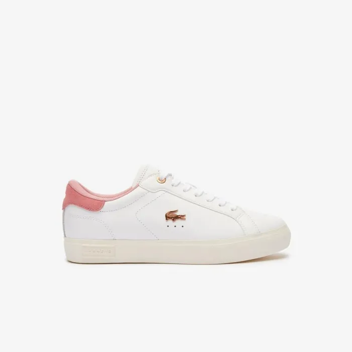 Sneakers Women Lacoste Women039s Powercourt Leather Sneakers Whtlt Pink 1y9
