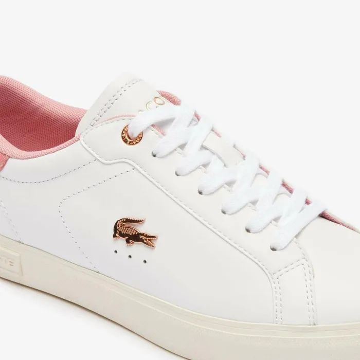 Sneakers Women Lacoste Women039s Powercourt Leather Sneakers Whtlt Pink 1y9