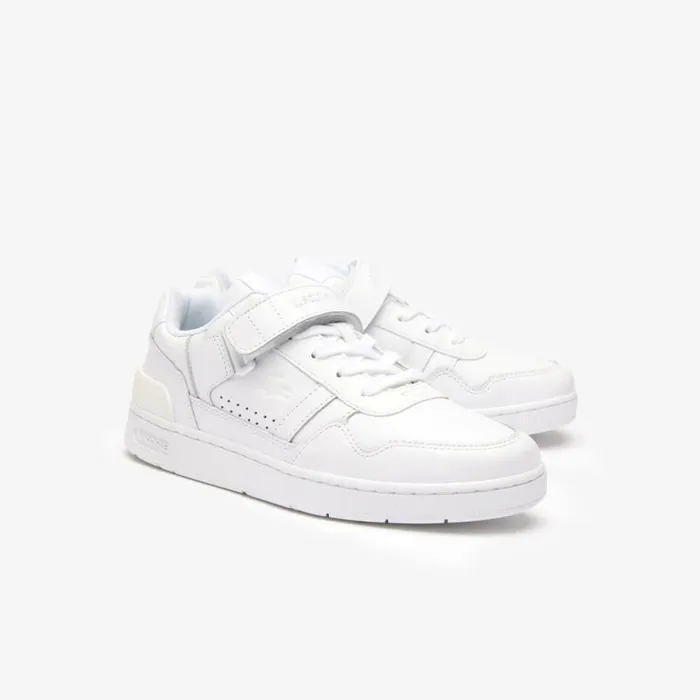 Sneakers Women Lacoste Women039s TClip Velcro Leather Sneakers Whitewhite 21g