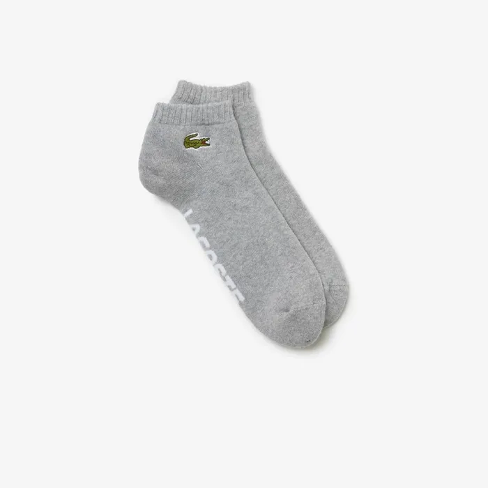Socks MenWomen Lacoste Unisex SPORT Branded Stretch Cotton LowCut Socks Grey Chine White Mtg Socks MenWomen Lacoste Unisex SPORT Branded Stretch Cotton LowCut Socks Grey Chine White Mtg