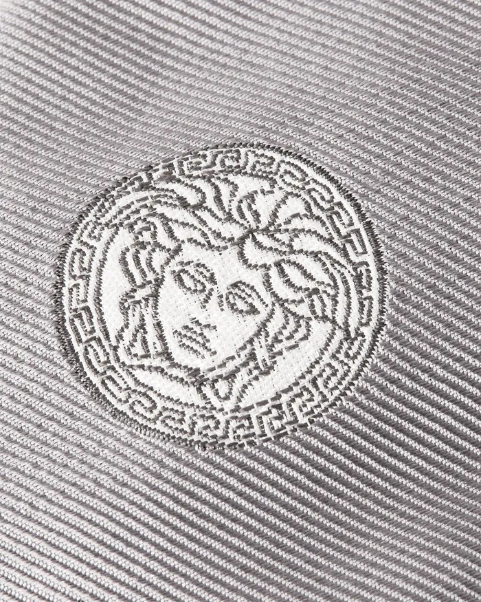 Soft Accessories Men Versace Medusa Silk Tie White
