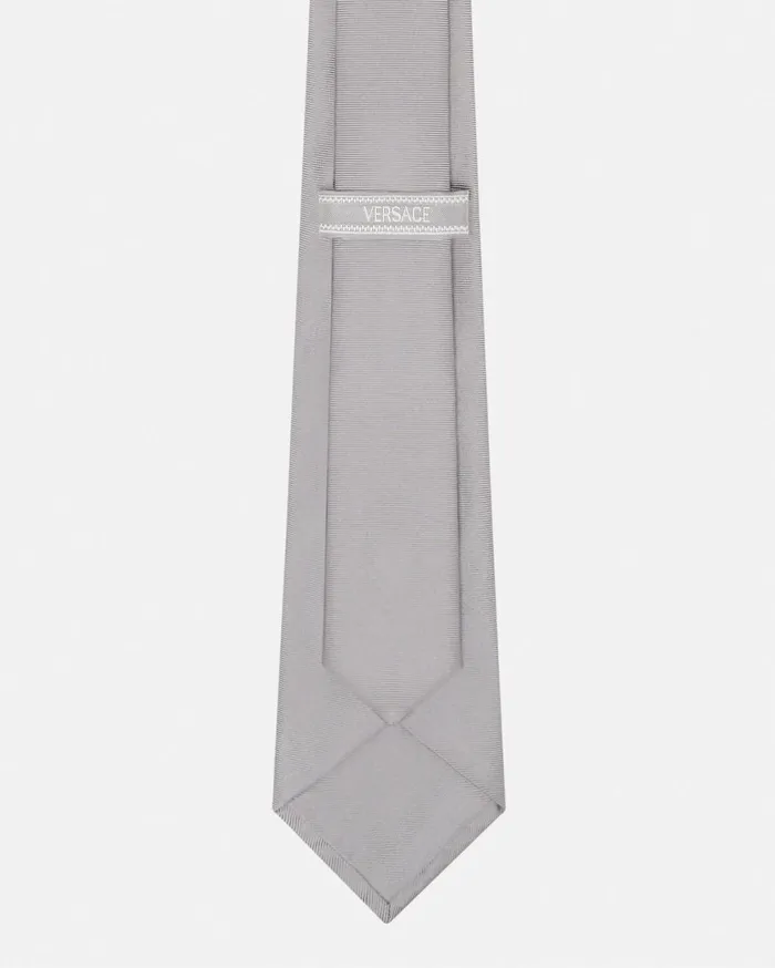 Soft Accessories Men Versace Medusa Silk Tie White