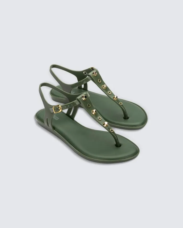 Solar Studs Green Women Melissa Sandals