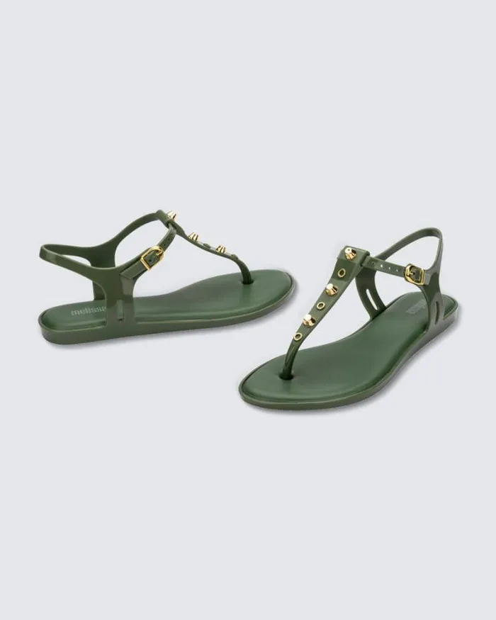 Solar Studs Green Women Melissa Sandals