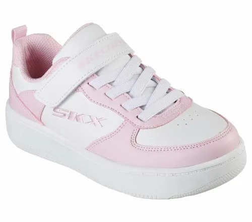 Sport Court 92 White Pink Kids SKECHERS Kids UK Sizes 9525