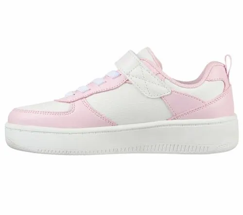 Sport Court 92 White Pink Kids SKECHERS Kids UK Sizes 9525