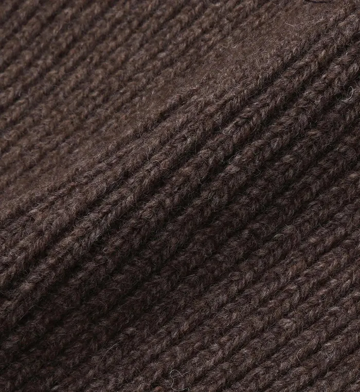 Sporty and Rich Beanies and Scarves Women SRC Wool Beanie 8211 Chocolate