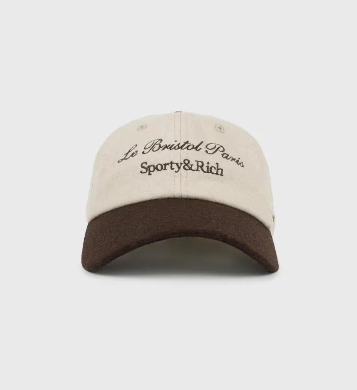 Sporty and Rich Hats Women Faubourg Wool Hat 8211 CreamChocolate