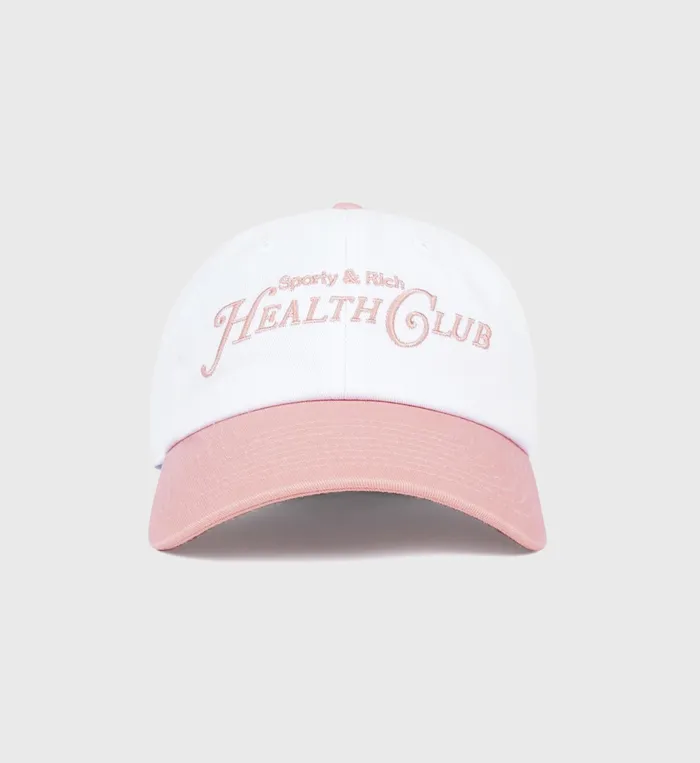 Sporty and Rich Hats Women Rizzoli Embroidered Hat 8211 WhiteBallet