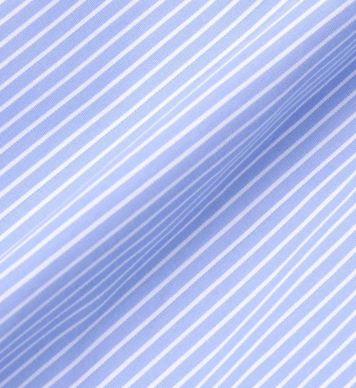 Sporty and Rich Shirting Women Serif Logo Boxer Short 8211 BlueWhite Striped