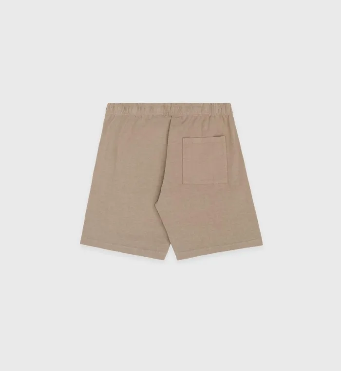 Sporty and Rich Shorts Men Made In USA Gym Short 8211 EspressoWhite