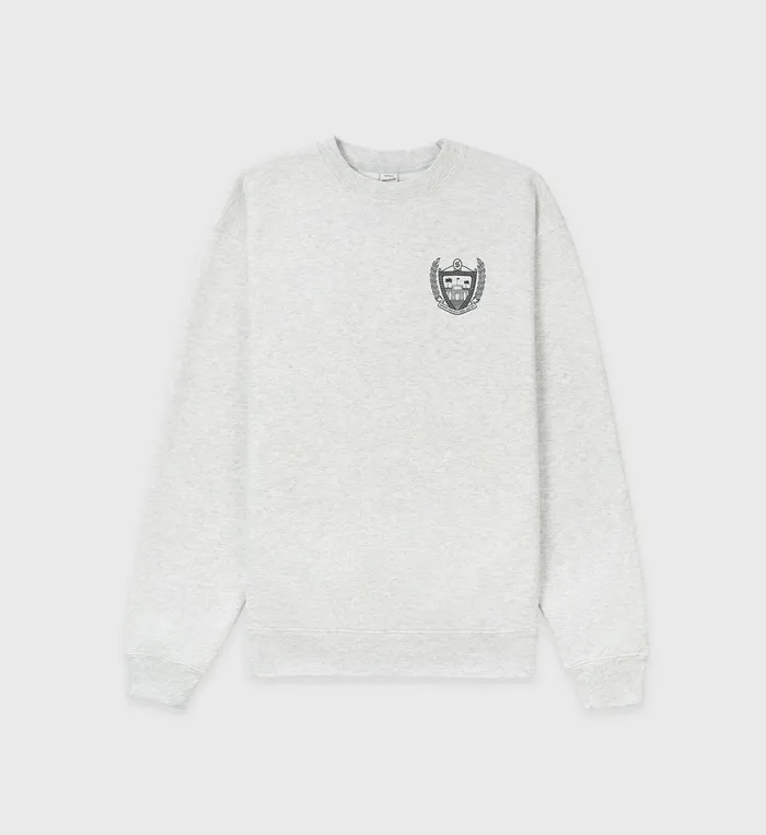 Sporty and Rich Sweatshirts Women Beverly Hills Crewneck 8211 Heather Gray