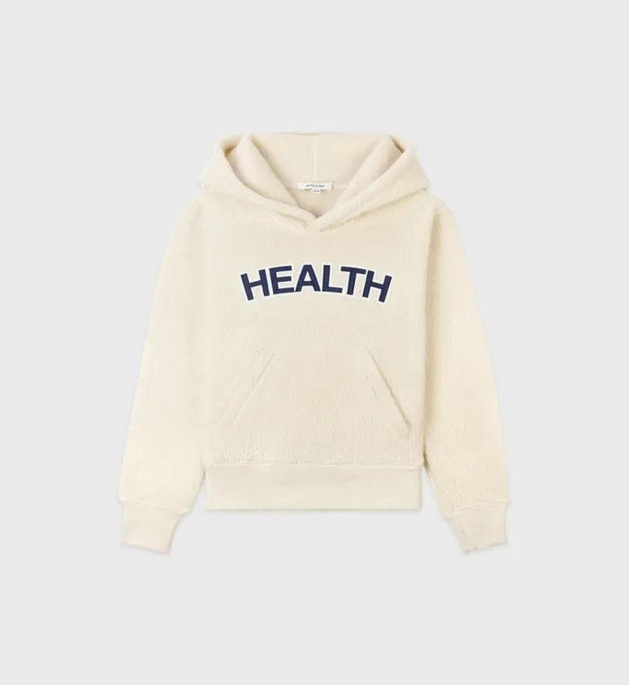 Sporty and Rich Sweatshirts Women Sherpa Health Hoodie 8211 Cream