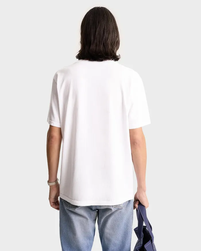 Sporty and Rich TShirts and Tops Women Emblem TShirt 8211 WhiteNavy