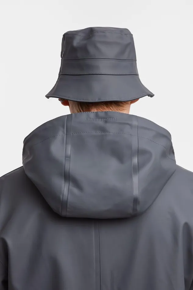 Stutterheim Beckholmen Bucket Hat Charcoal Women Bucket Hats