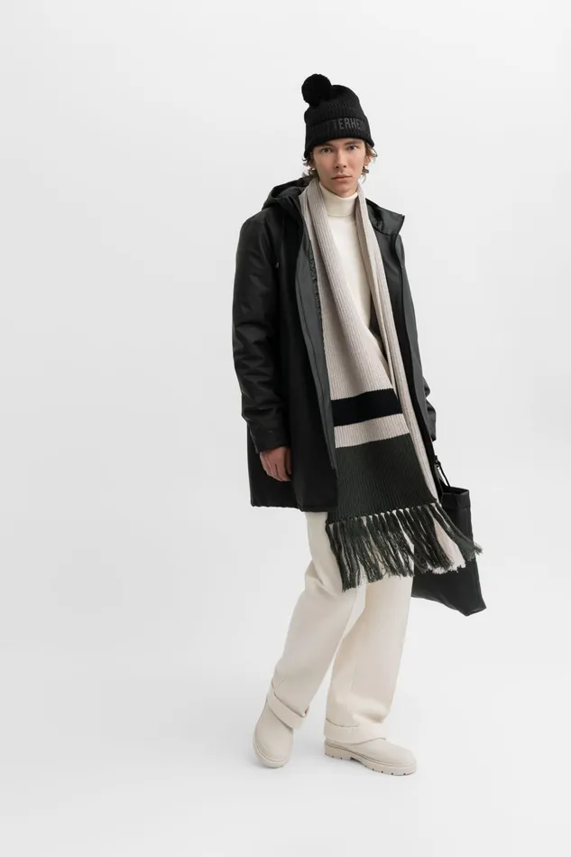 Stutterheim Fringe Scarf Light Sand Women Scarves