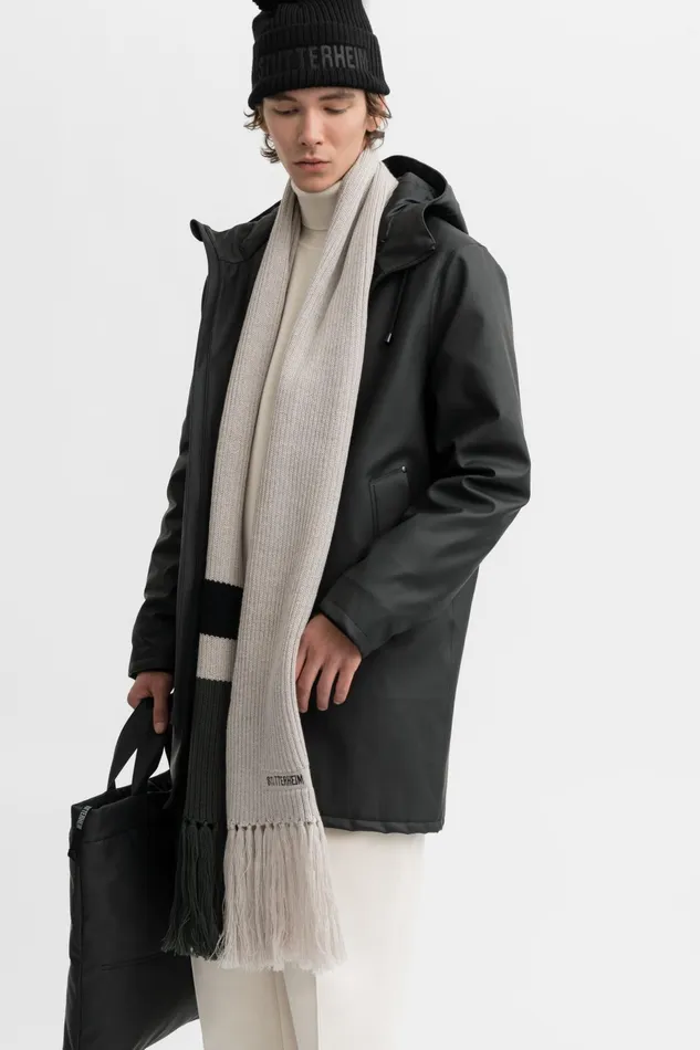 Stutterheim Fringe Scarf Light Sand Women Scarves