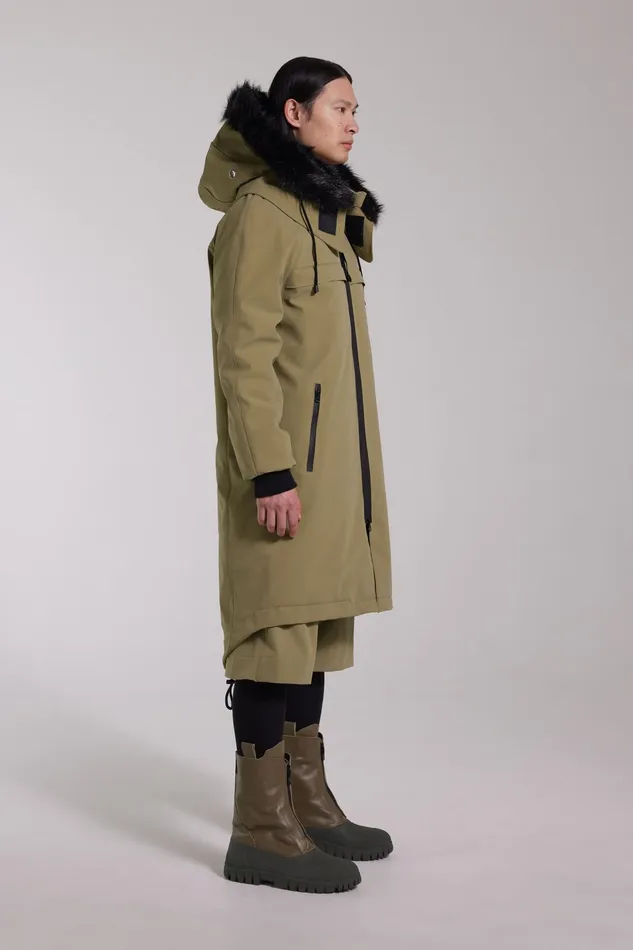 Stutterheim Kalix Matte Parka Aloe Men Winter Coats