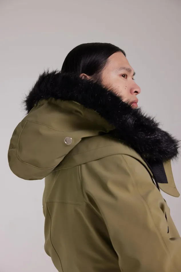 Stutterheim Kalix Matte Parka Aloe Men Winter Coats