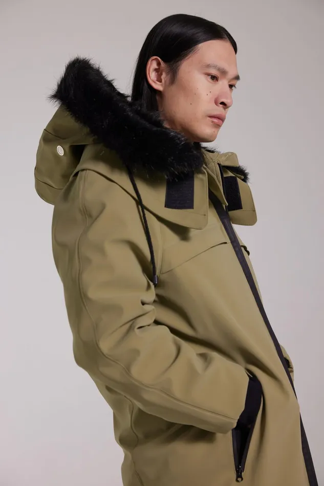 Stutterheim Kalix Matte Parka Aloe Men Winter Coats
