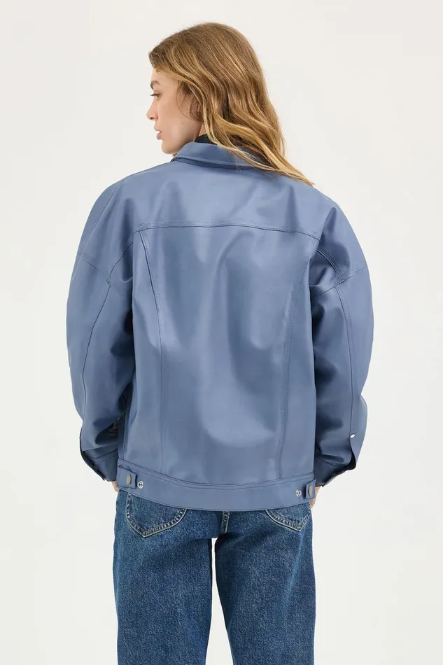 Stutterheim Lee X STUTTERHEIM Storm Rider Jacket Ash Blue Women Raincoats