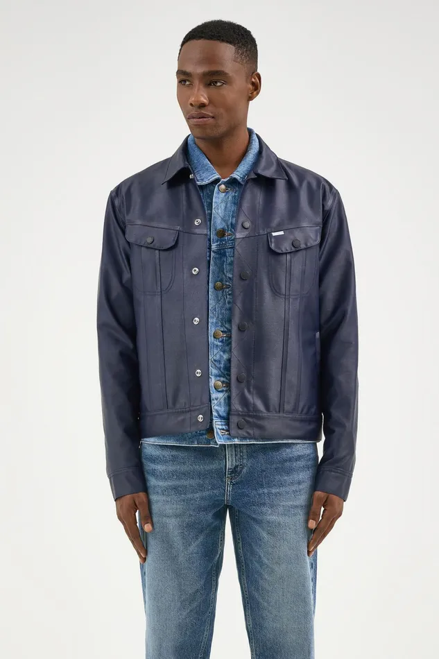 Stutterheim Lee X STUTTERHEIM Storm Rider Jacket Aviator Navy Men Raincoats