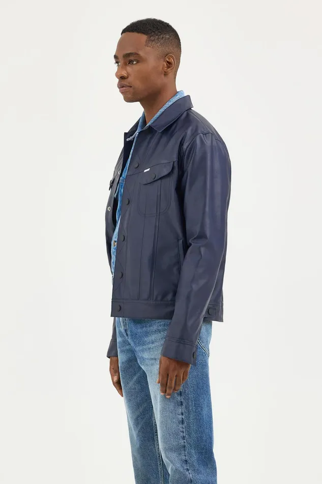Stutterheim Lee X STUTTERHEIM Storm Rider Jacket Aviator Navy Men Raincoats