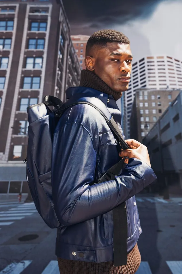 Stutterheim Lee X STUTTERHEIM Storm Rider Jacket Aviator Navy Men Raincoats