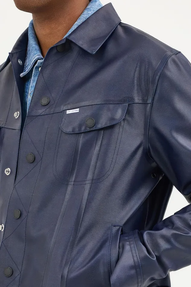 Stutterheim Lee X STUTTERHEIM Storm Rider Jacket Aviator Navy Men Raincoats