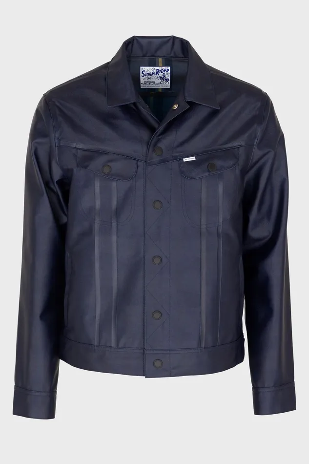 Stutterheim Lee X STUTTERHEIM Storm Rider Jacket Aviator Navy Men Raincoats