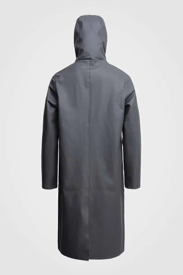 Stutterheim Stockholm Long Raincoat Charcoal Women Long Raincoats