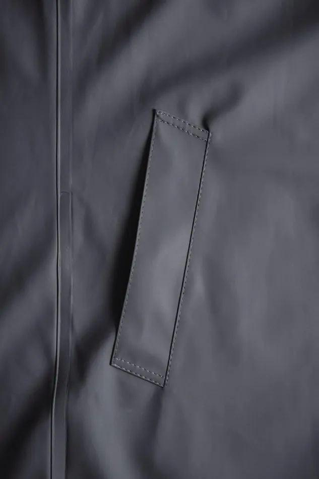 Stutterheim Stockholm Long Raincoat Charcoal Women Long Raincoats
