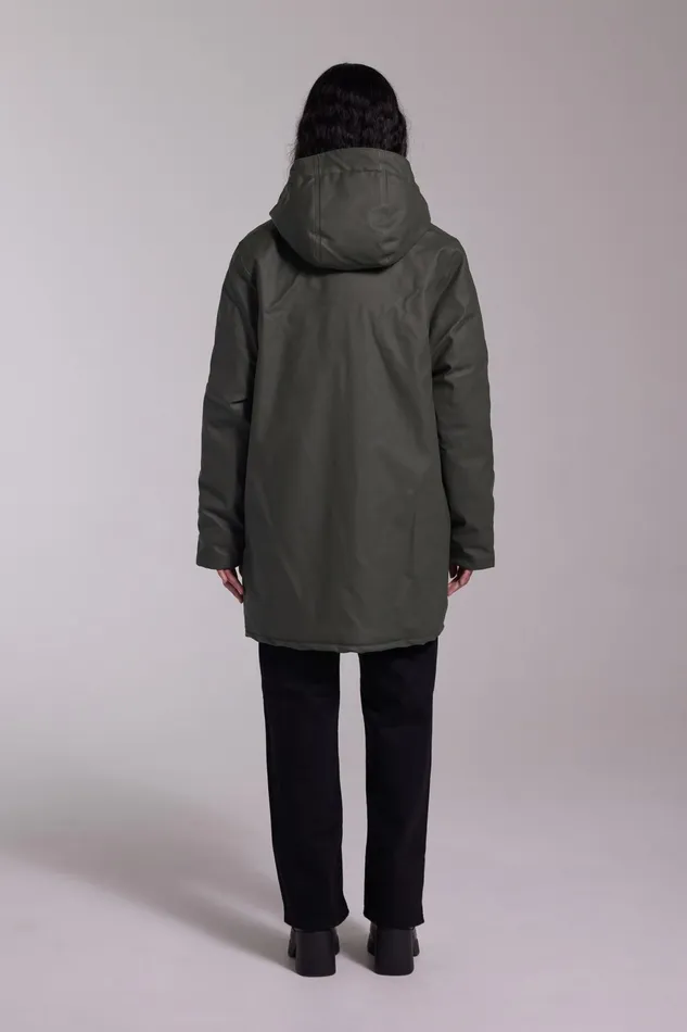 Stutterheim Stockholm Winter Jacket Green Women Winter Coats