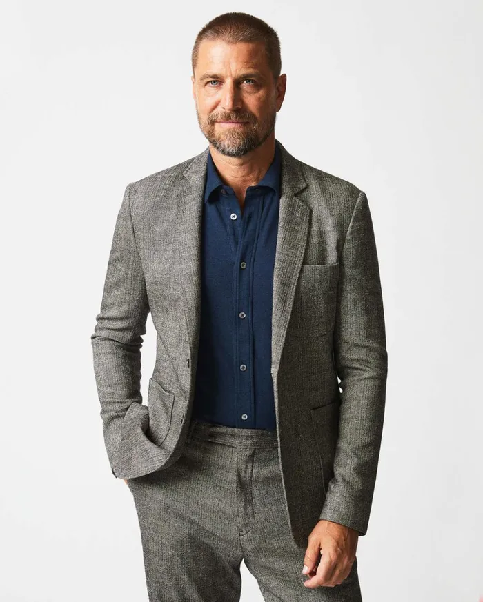 Suiting Men Billy Reid Archie Jacket Blackwhite