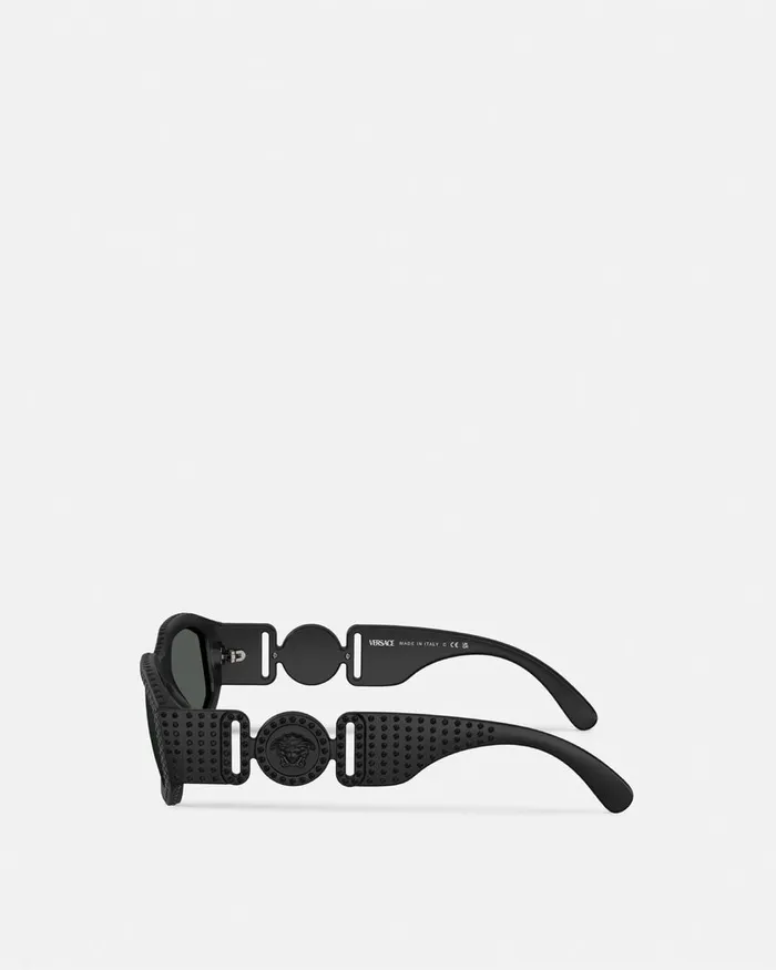 Sunglasses WomenMen Versace Crystal Medusa Biggie Sunglasses Black