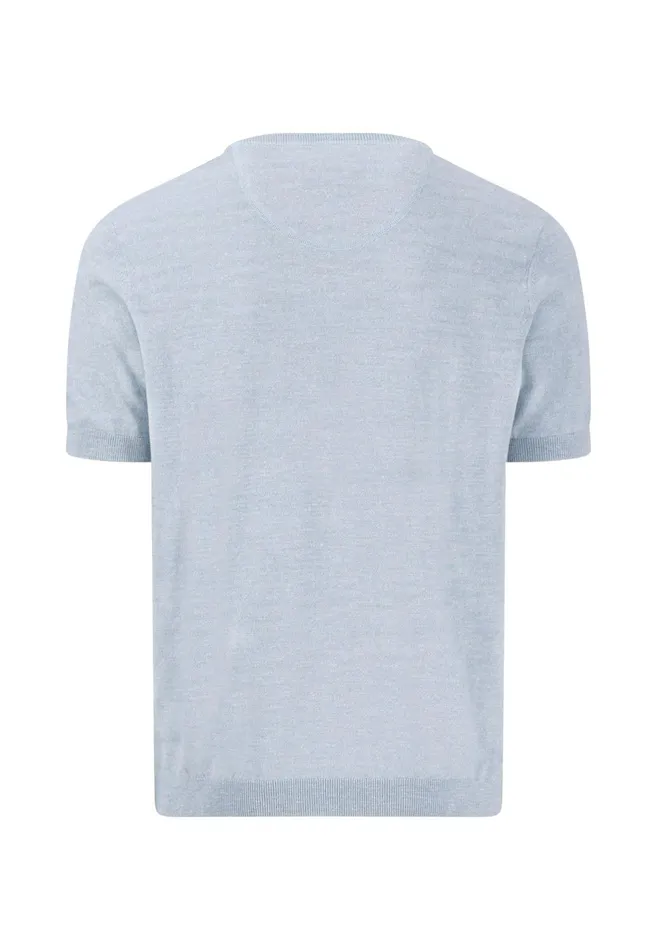 Sweater Men FYNCHHATTON Halbworm Sweater With A Round Neckline Summer Breezenavynew Offwhite